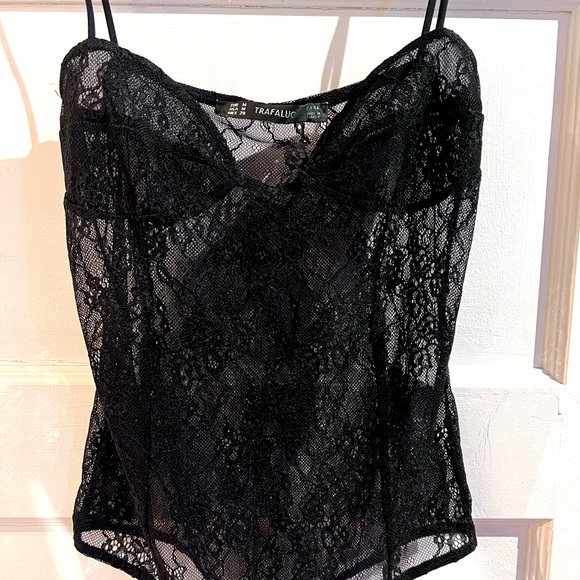 ZARA TRAFALUC LACE BODYSUIT - Picture 1 of 7
